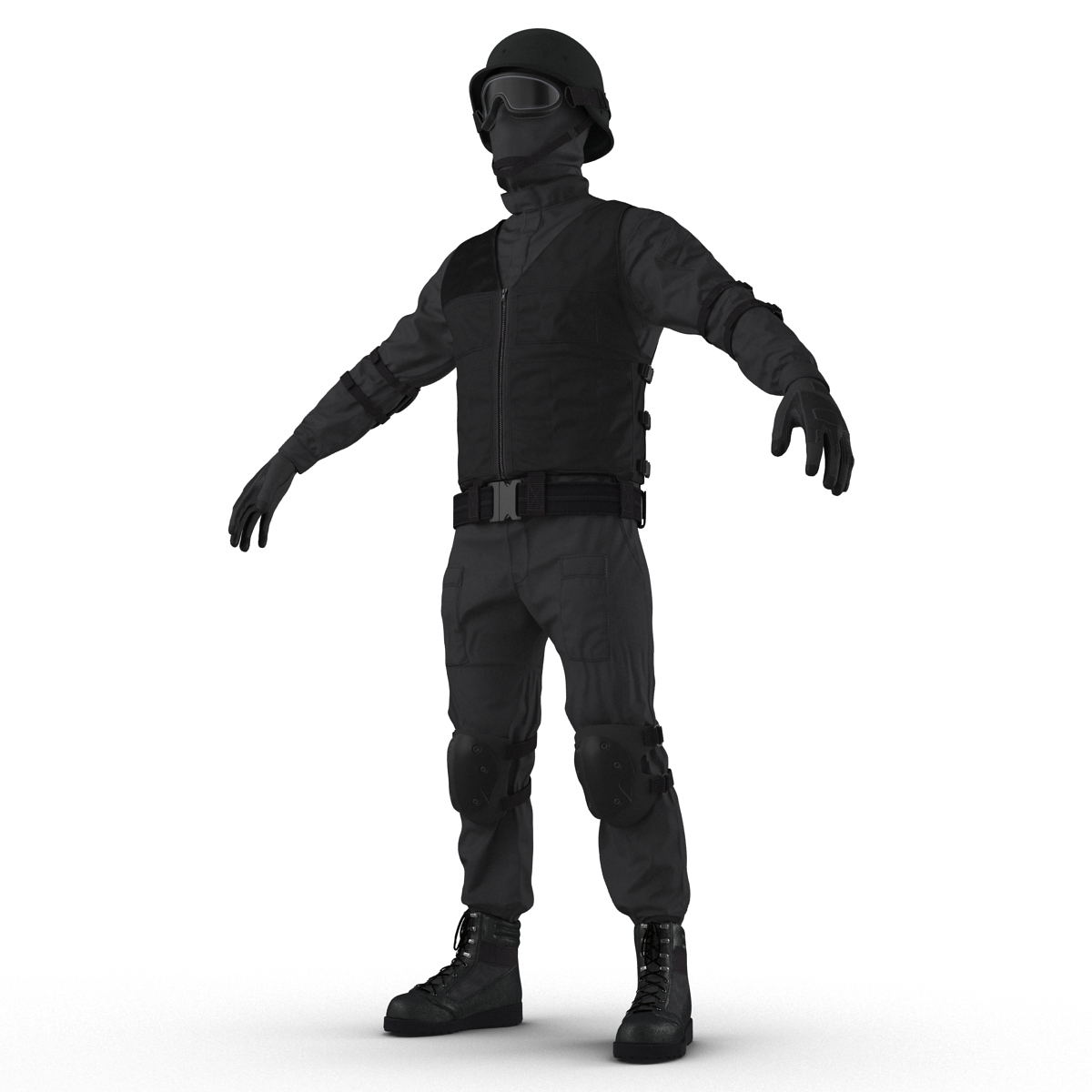 SWAT Uniform 3 3D model