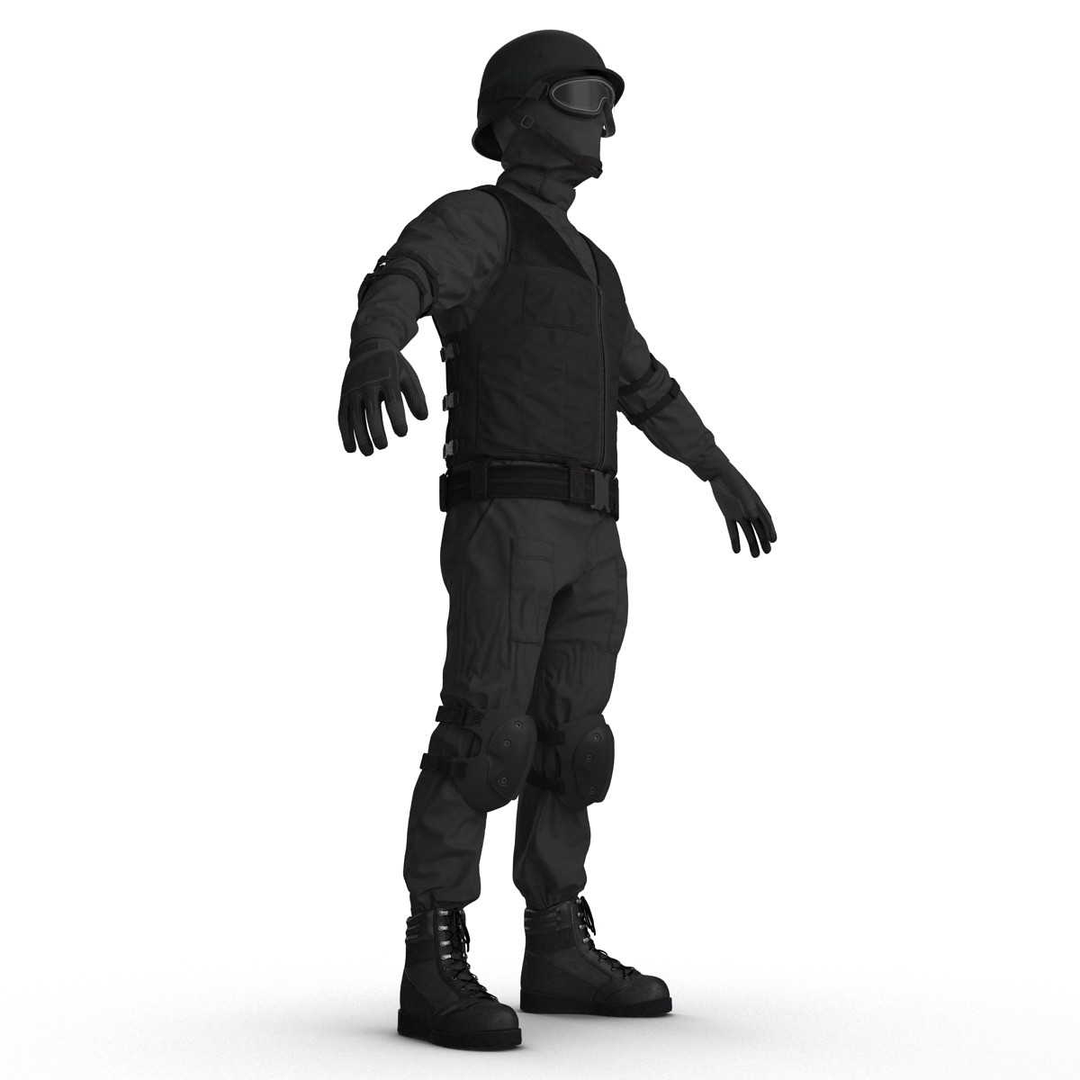 SWAT Uniform 3 3D model