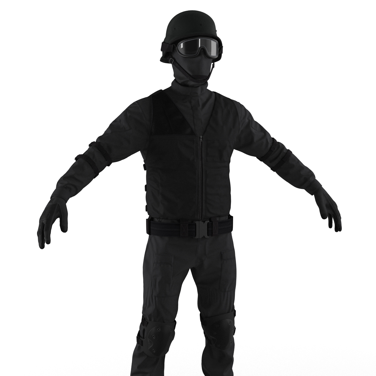 SWAT Uniform 3 3D model