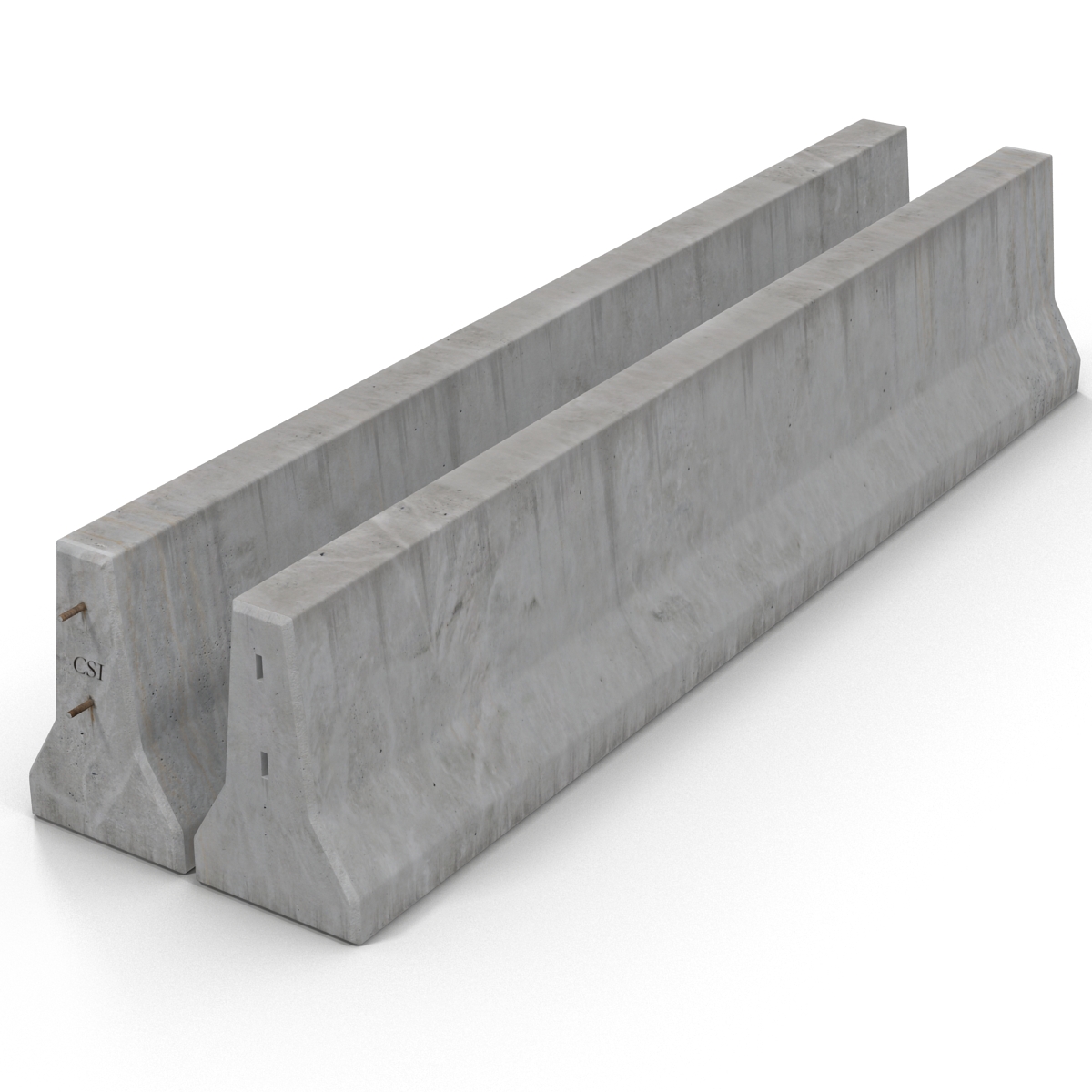 3D Concrete Barrier