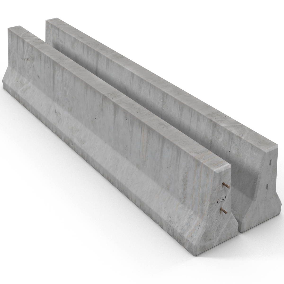 3D Concrete Barrier