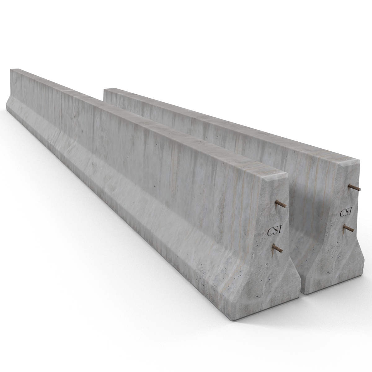 3D Concrete Barrier