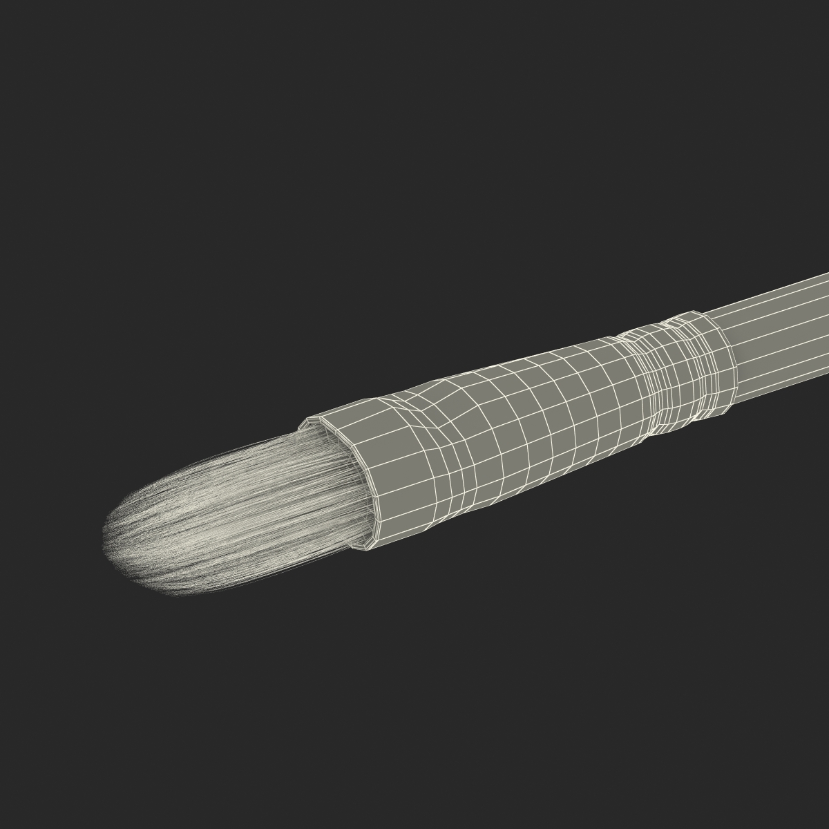 Paint Brush Filbert 3D model