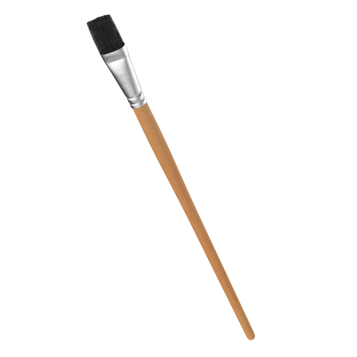 3D Paint Brush Flat 2 model