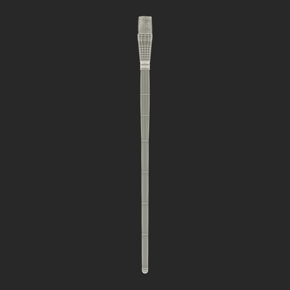 3D Paint Brush Flat 2 model