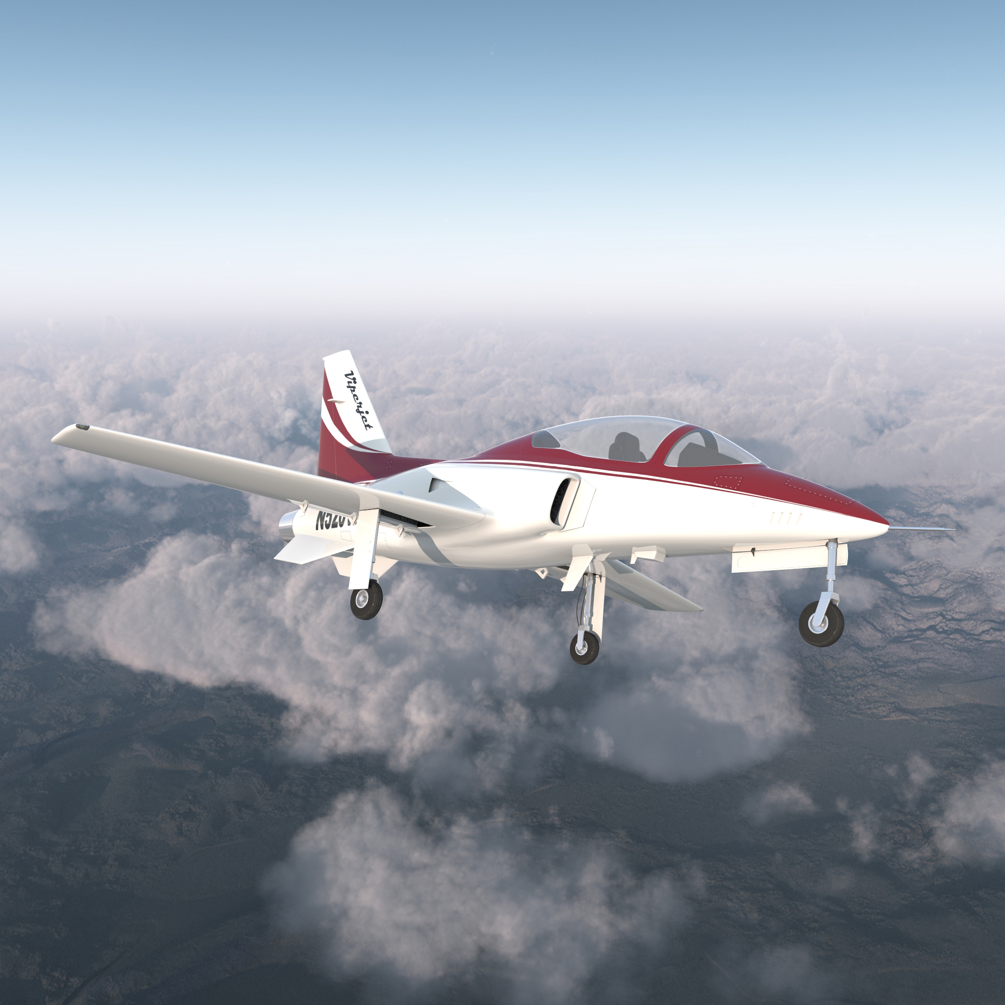 3D model Sport Aircraft ViperJet 3