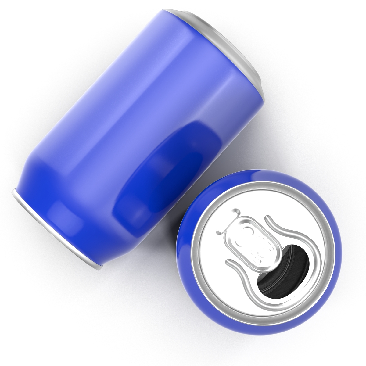 3D Open Beer Can model