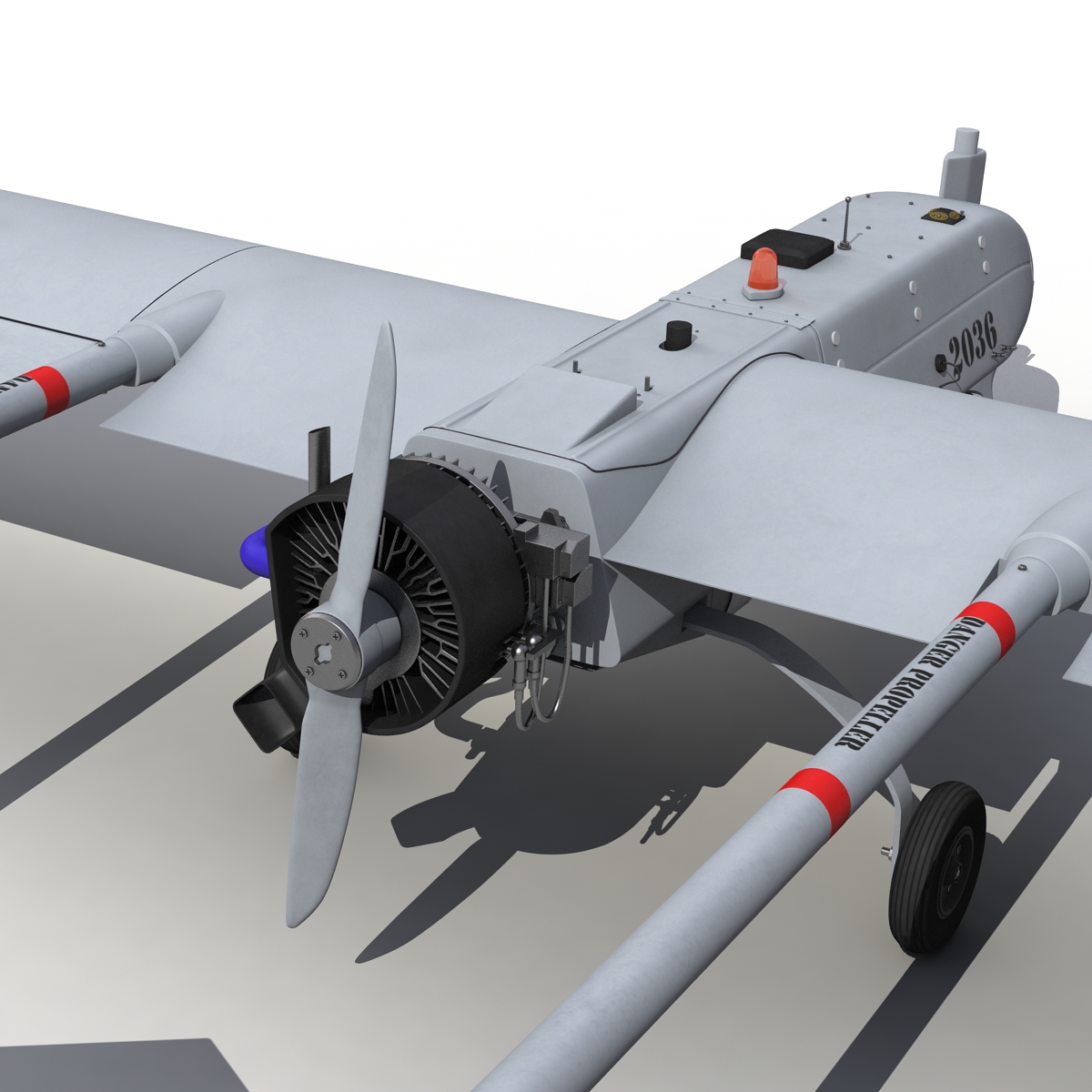 3D AAI RQ-7 Shadow UAV Rigged