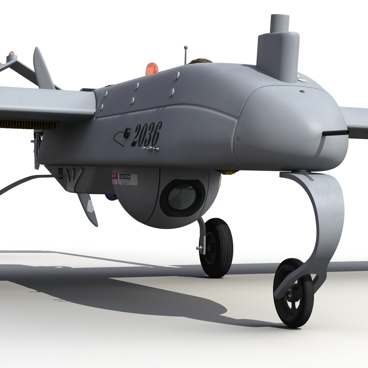 3D AAI RQ-7 Shadow UAV Rigged