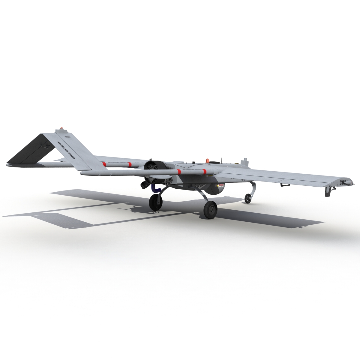 3D AAI RQ-7 Shadow UAV Rigged