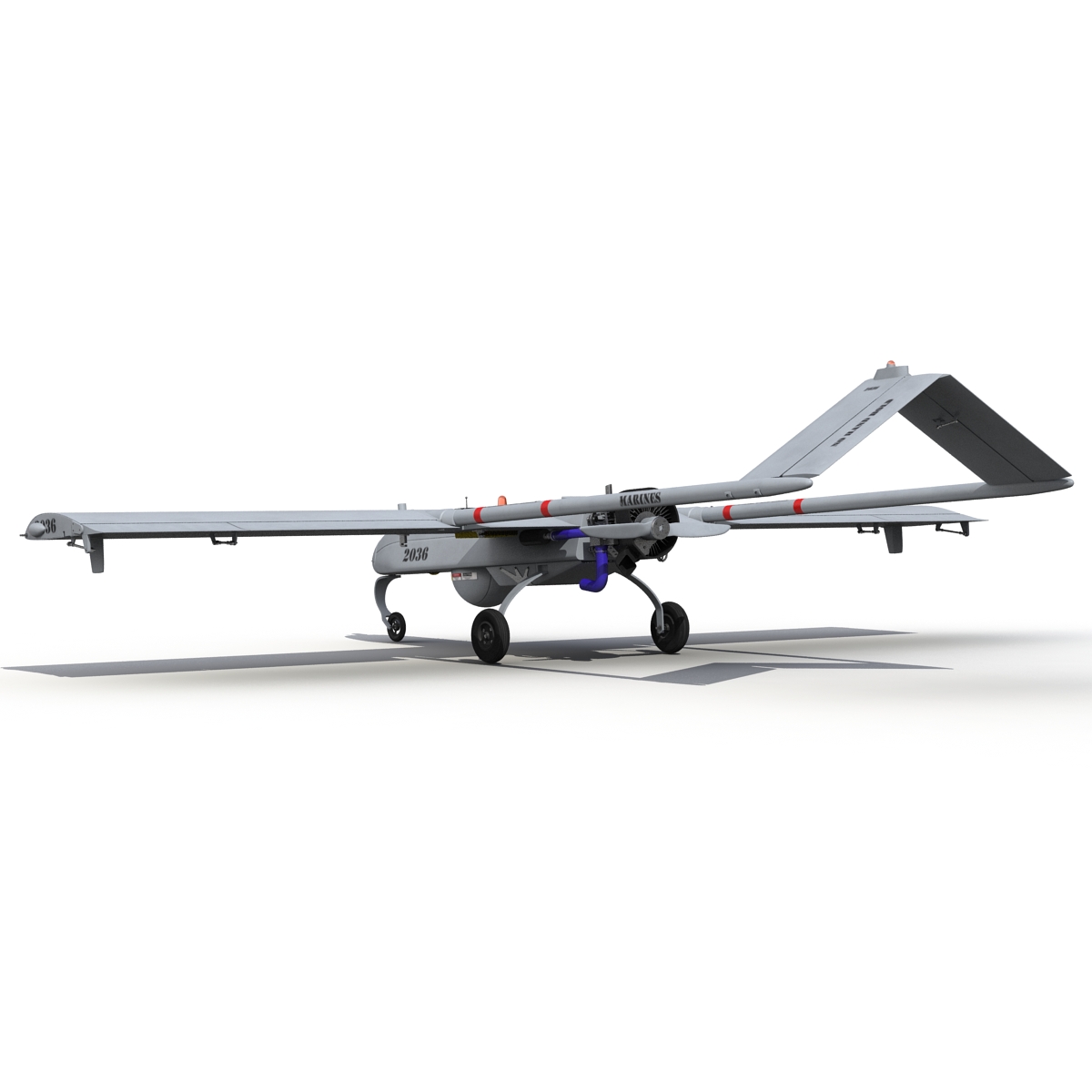 3D AAI RQ-7 Shadow UAV Rigged