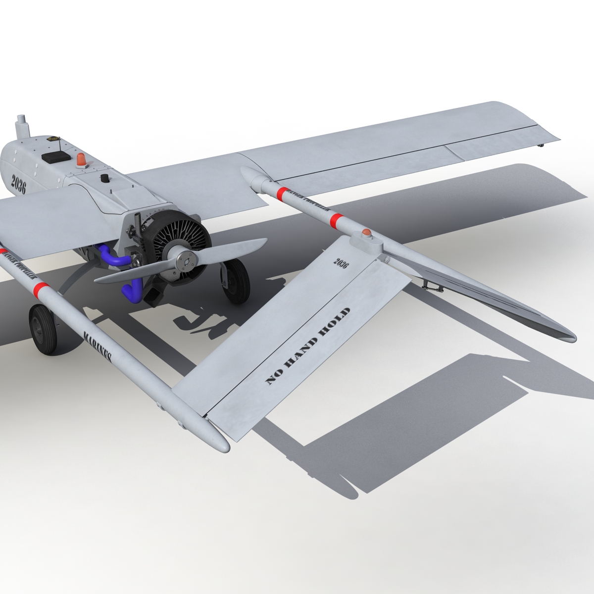 3D AAI RQ-7 Shadow UAV Rigged