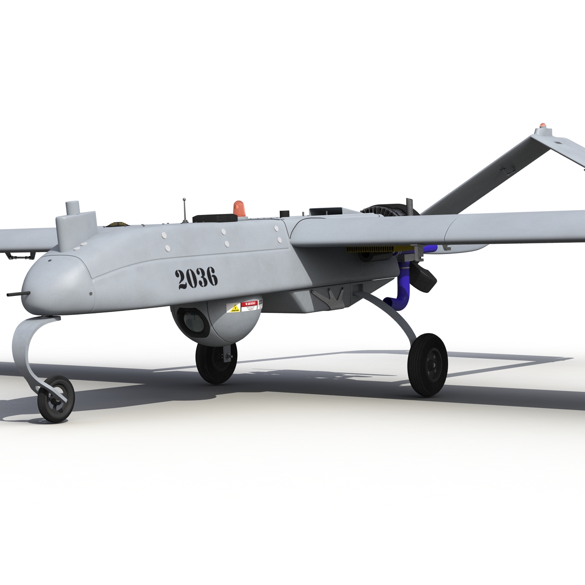 3D AAI RQ-7 Shadow UAV Rigged