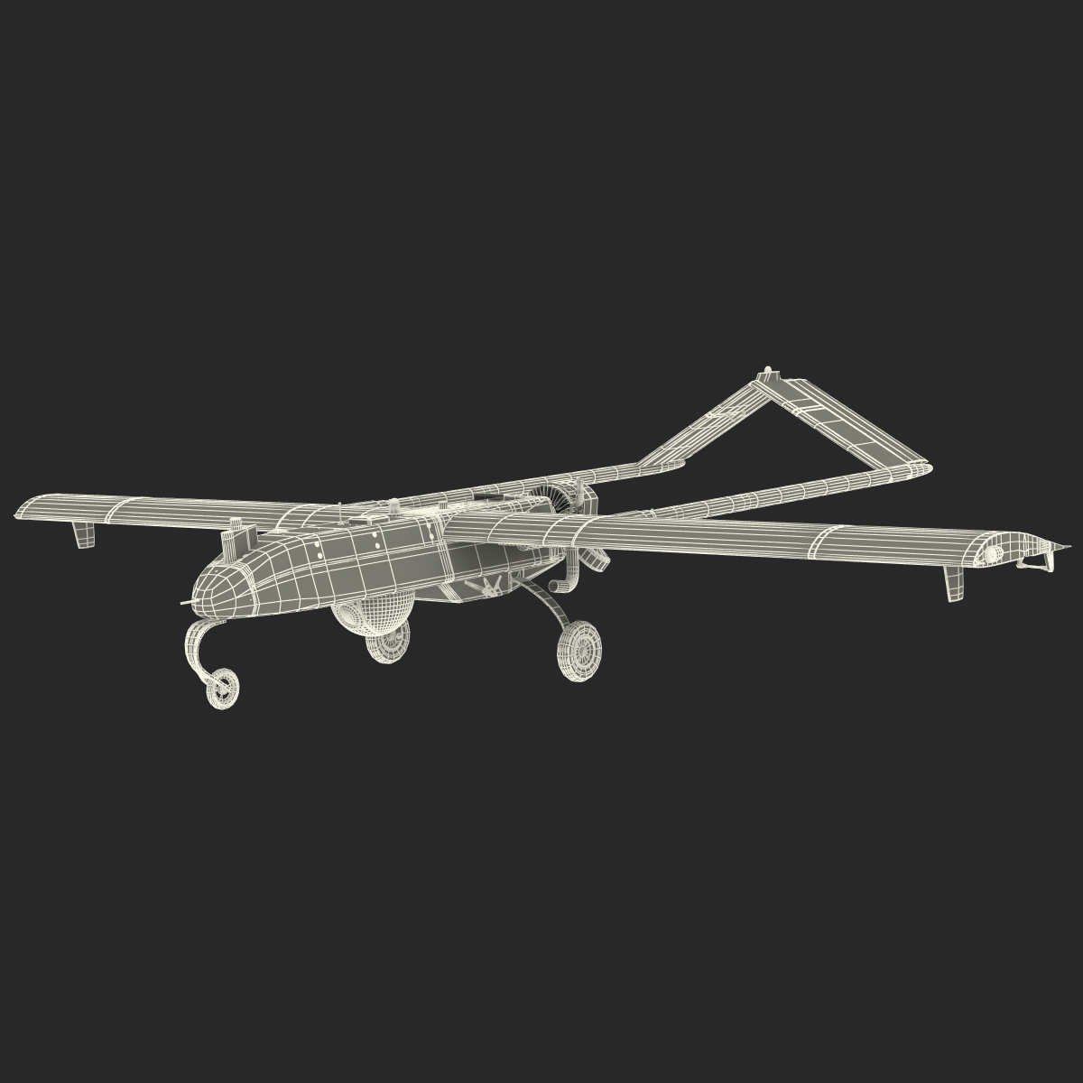 3D AAI RQ-7 Shadow UAV Rigged