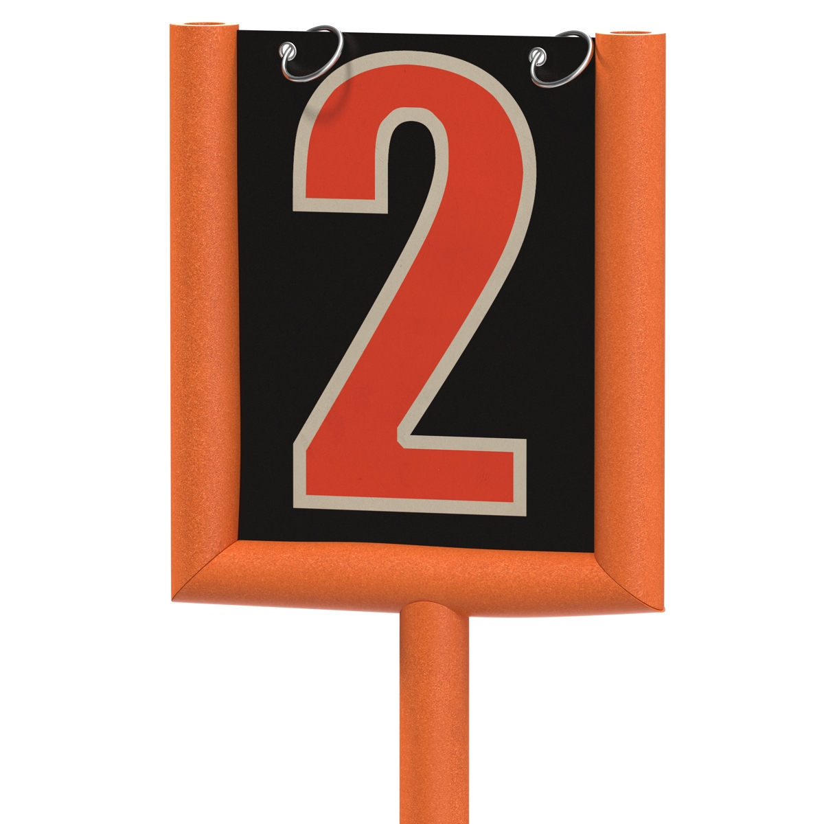 3D American Football Second Down Marker