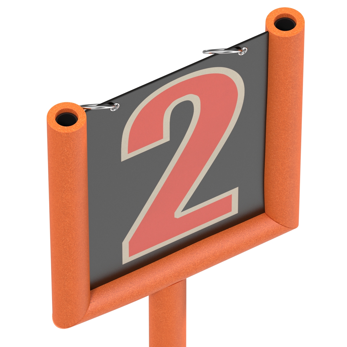 3D American Football Second Down Marker