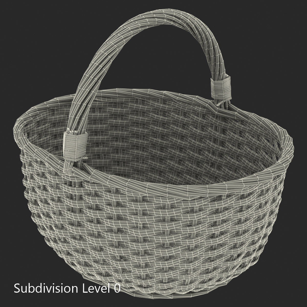 Straw Basket 3D