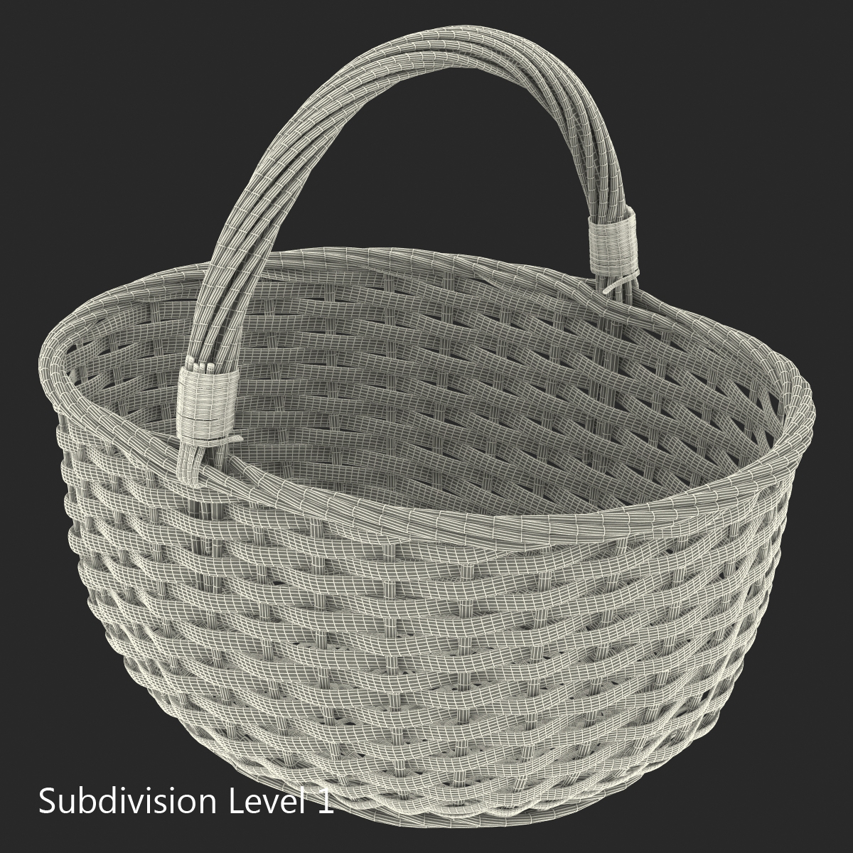 Straw Basket 3D