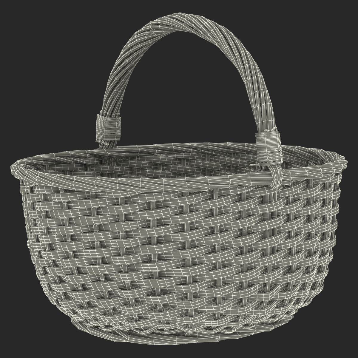 Straw Basket 3D