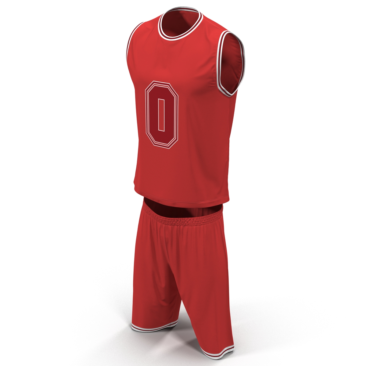 Basketball Uniform Red 3D