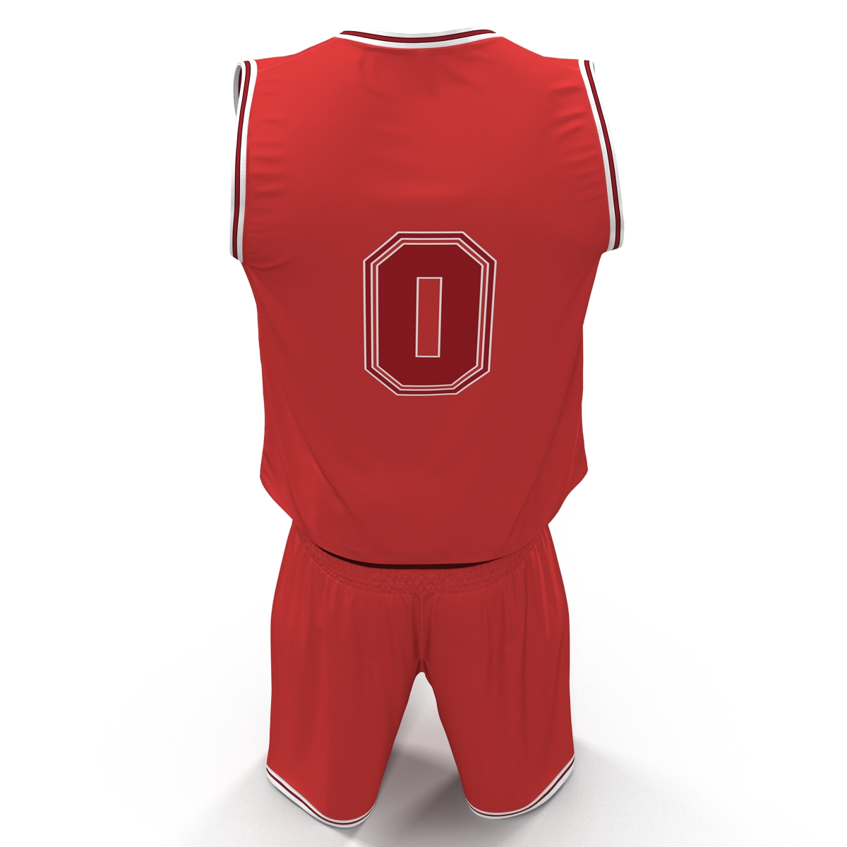 Basketball Uniform Red 3D