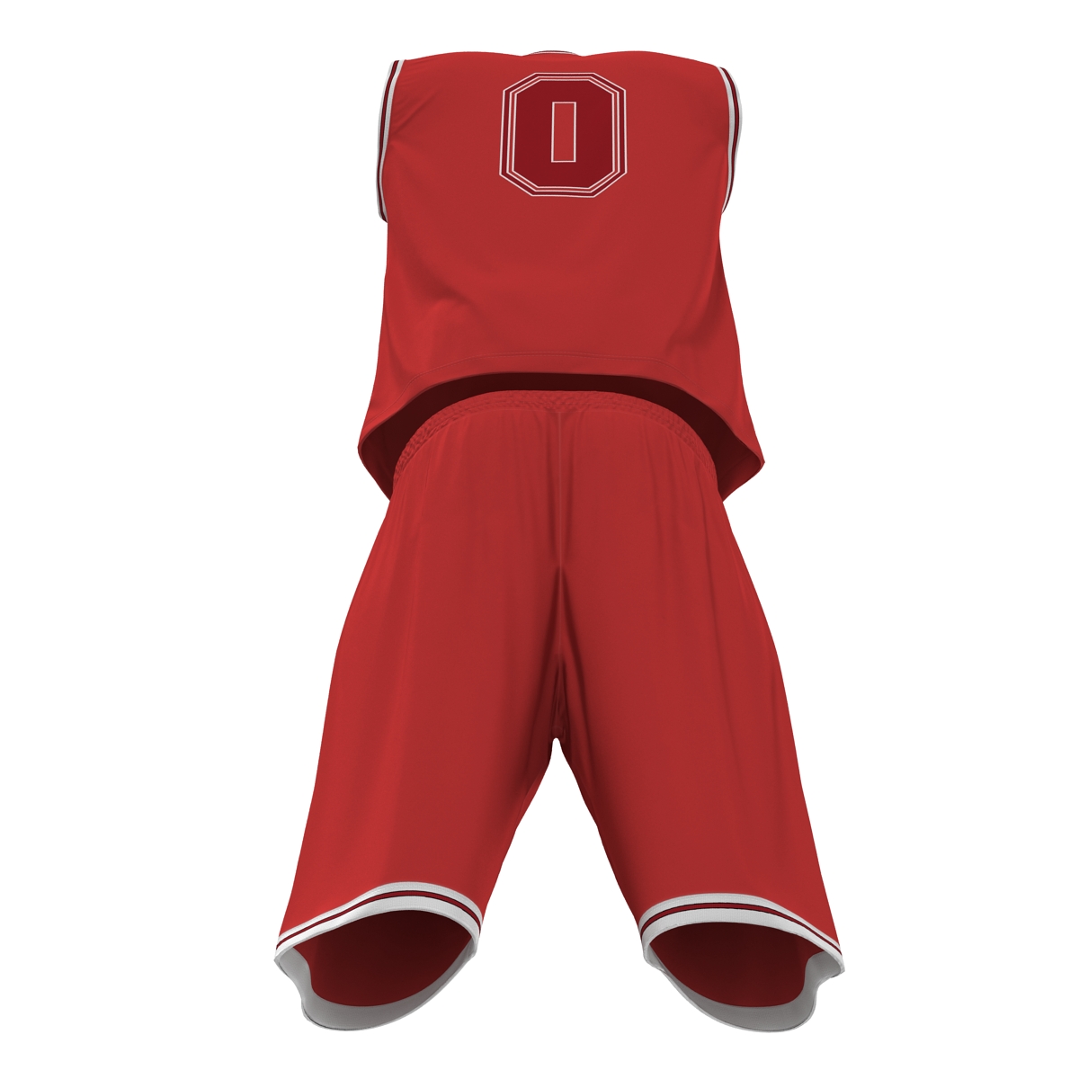 Basketball Uniform Red 3D