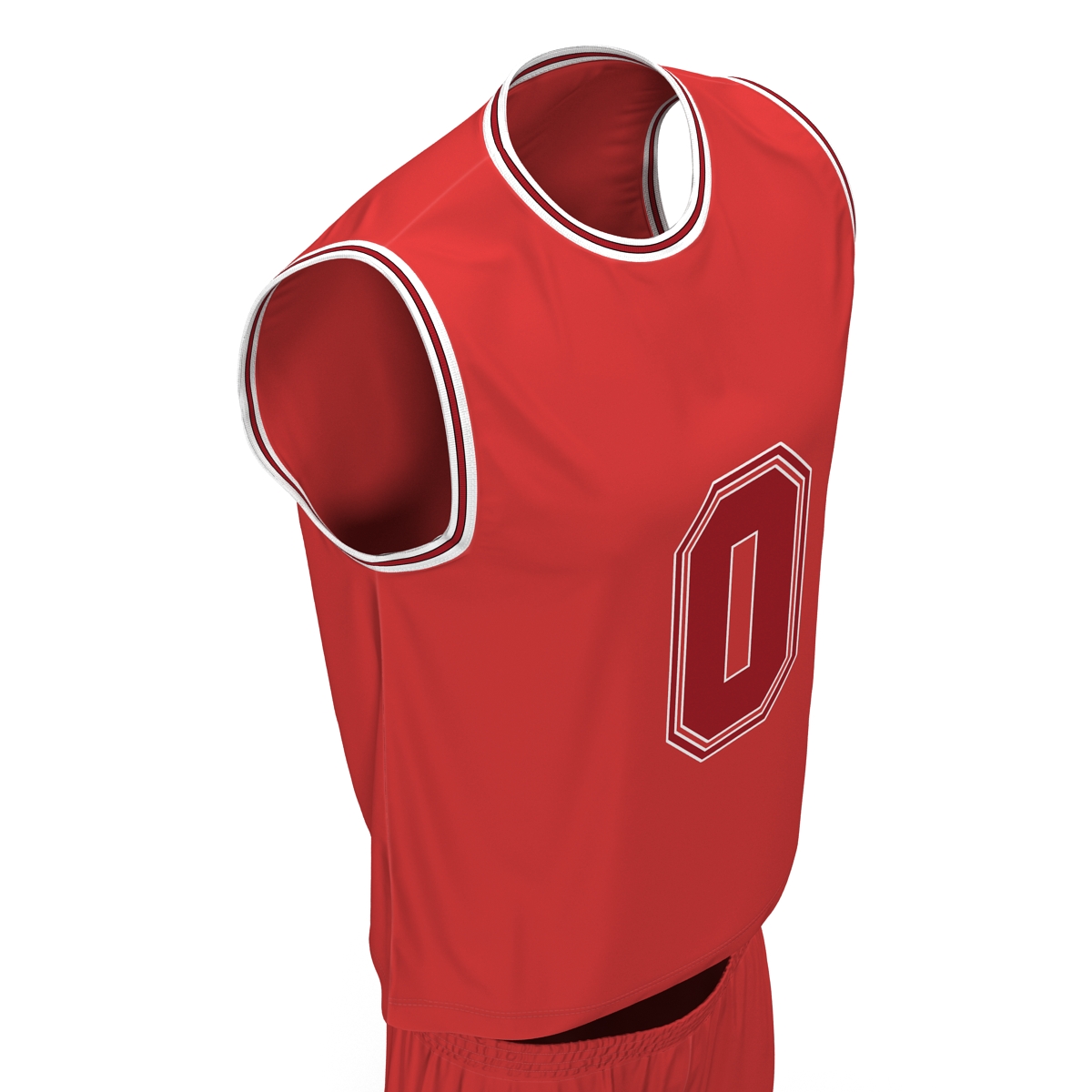 Basketball Uniform Red 3D