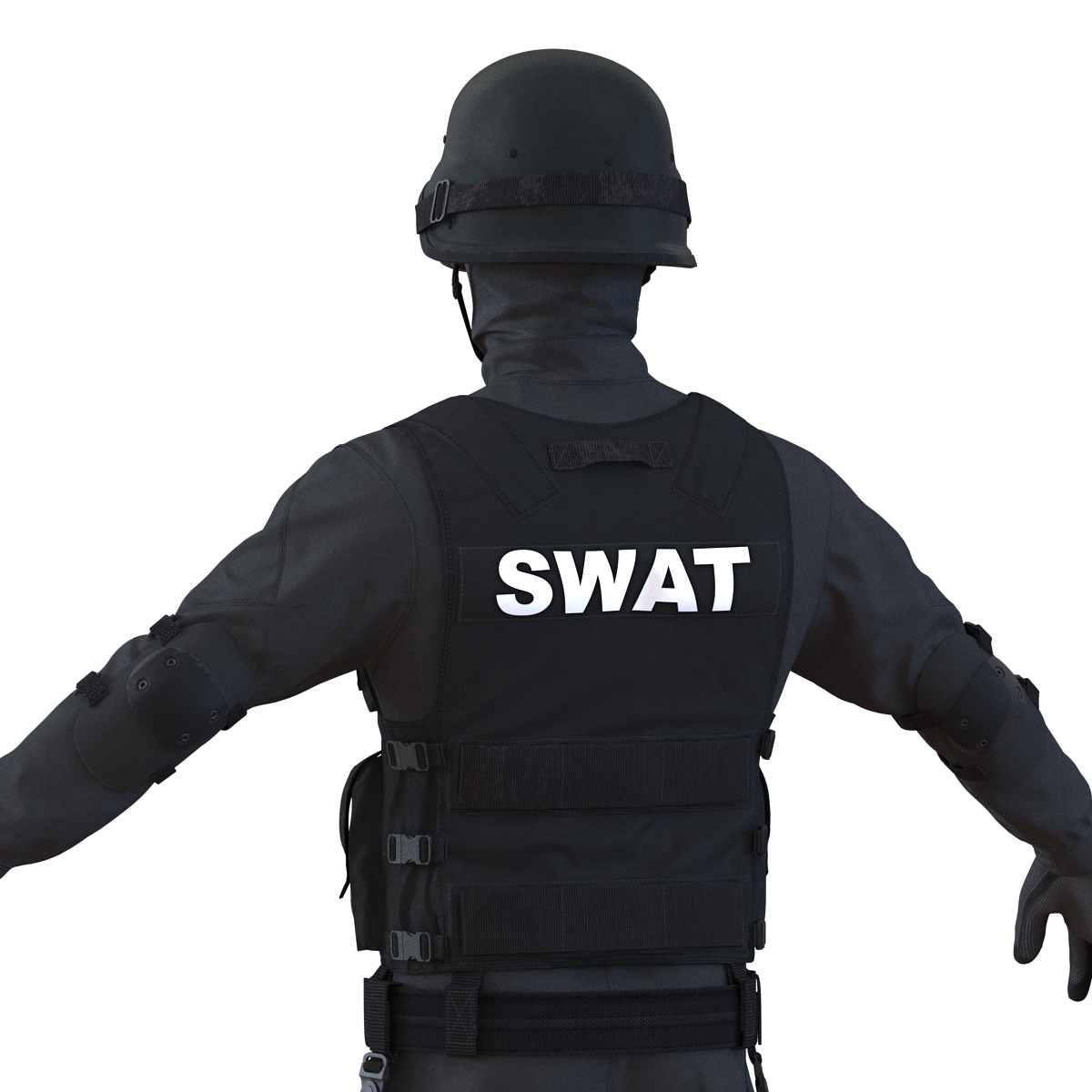 3D model SWAT Man Rigged