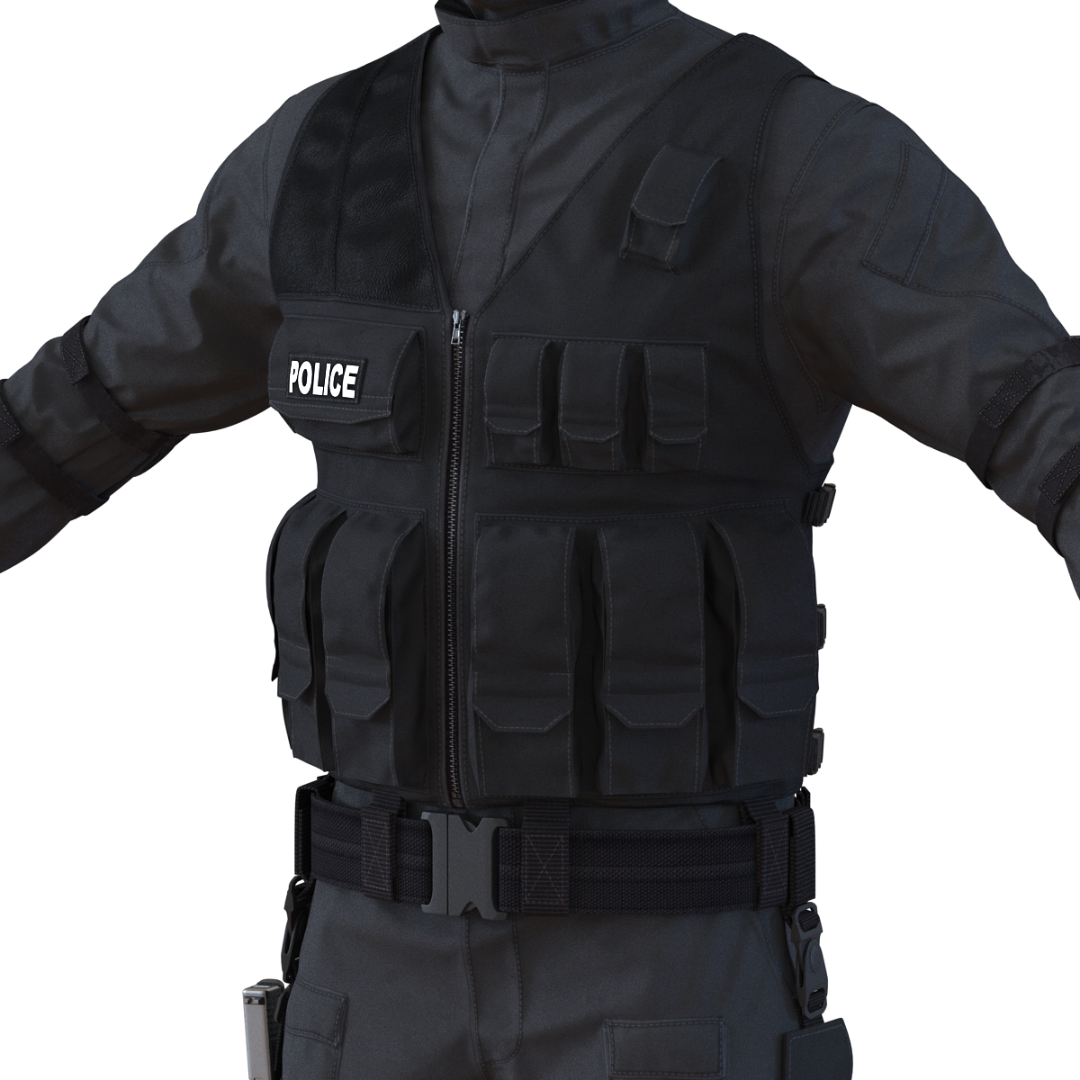 3D model SWAT Man Rigged