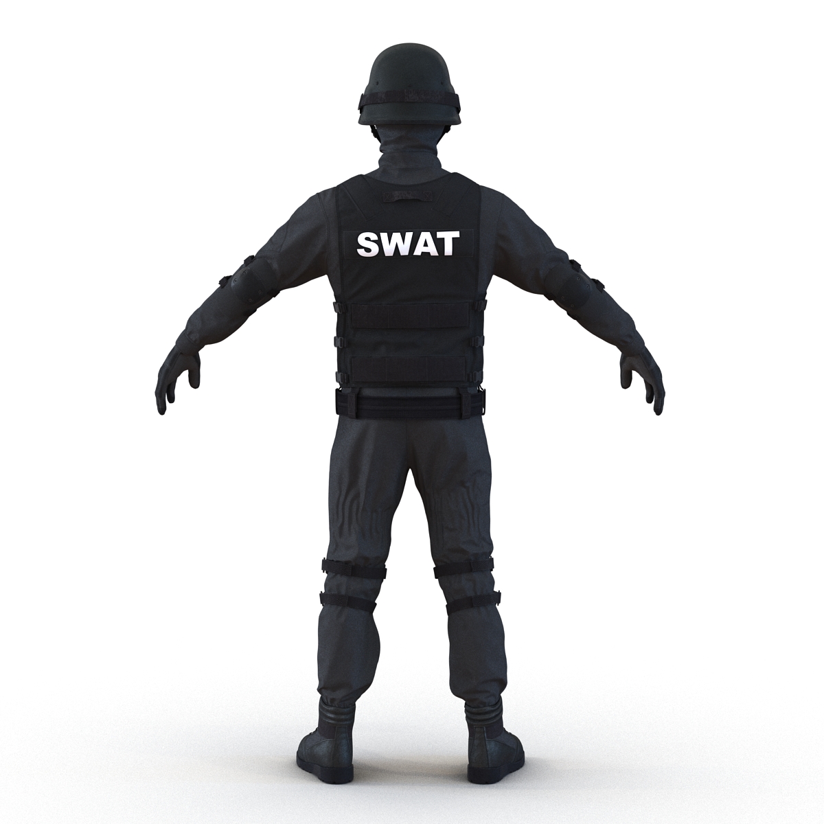 SWAT Man Rigged 2 3D