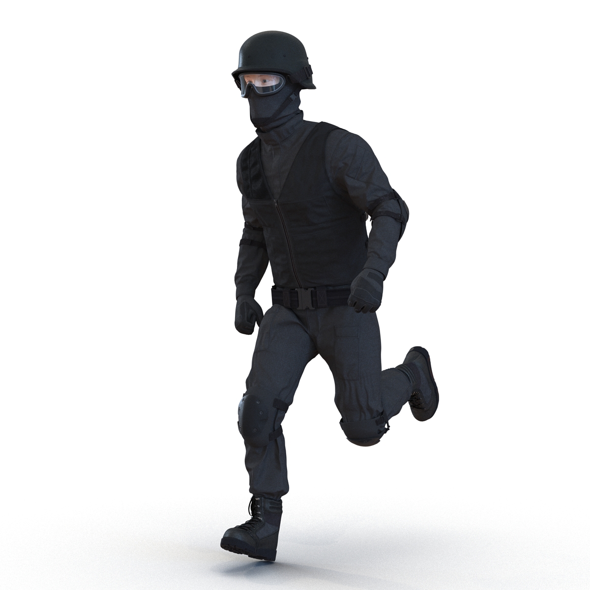 SWAT Man Rigged 2 3D