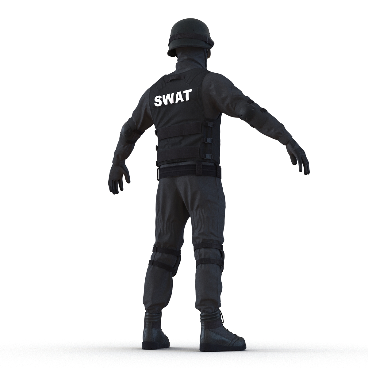 SWAT Man Rigged 2 3D