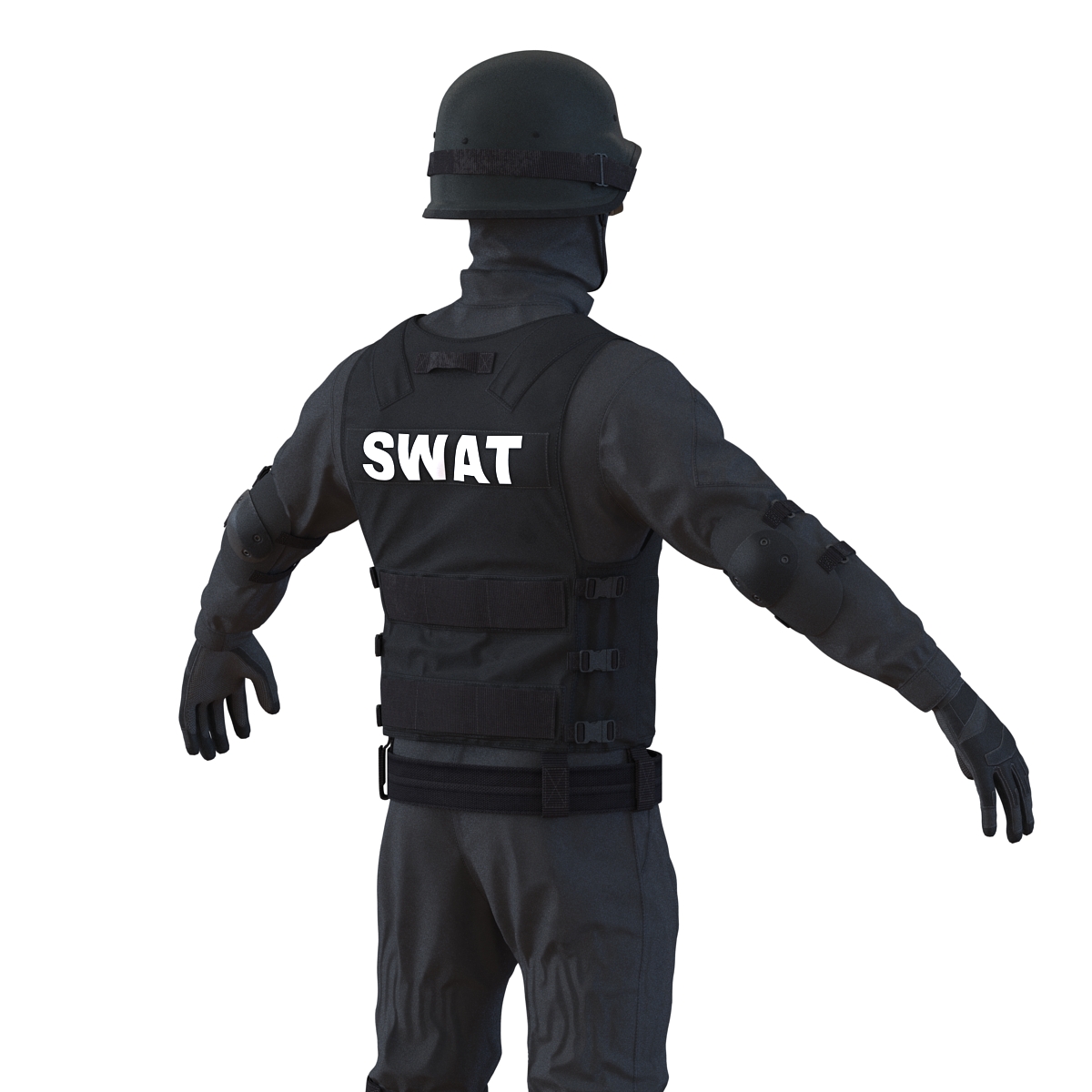 SWAT Man Rigged 2 3D