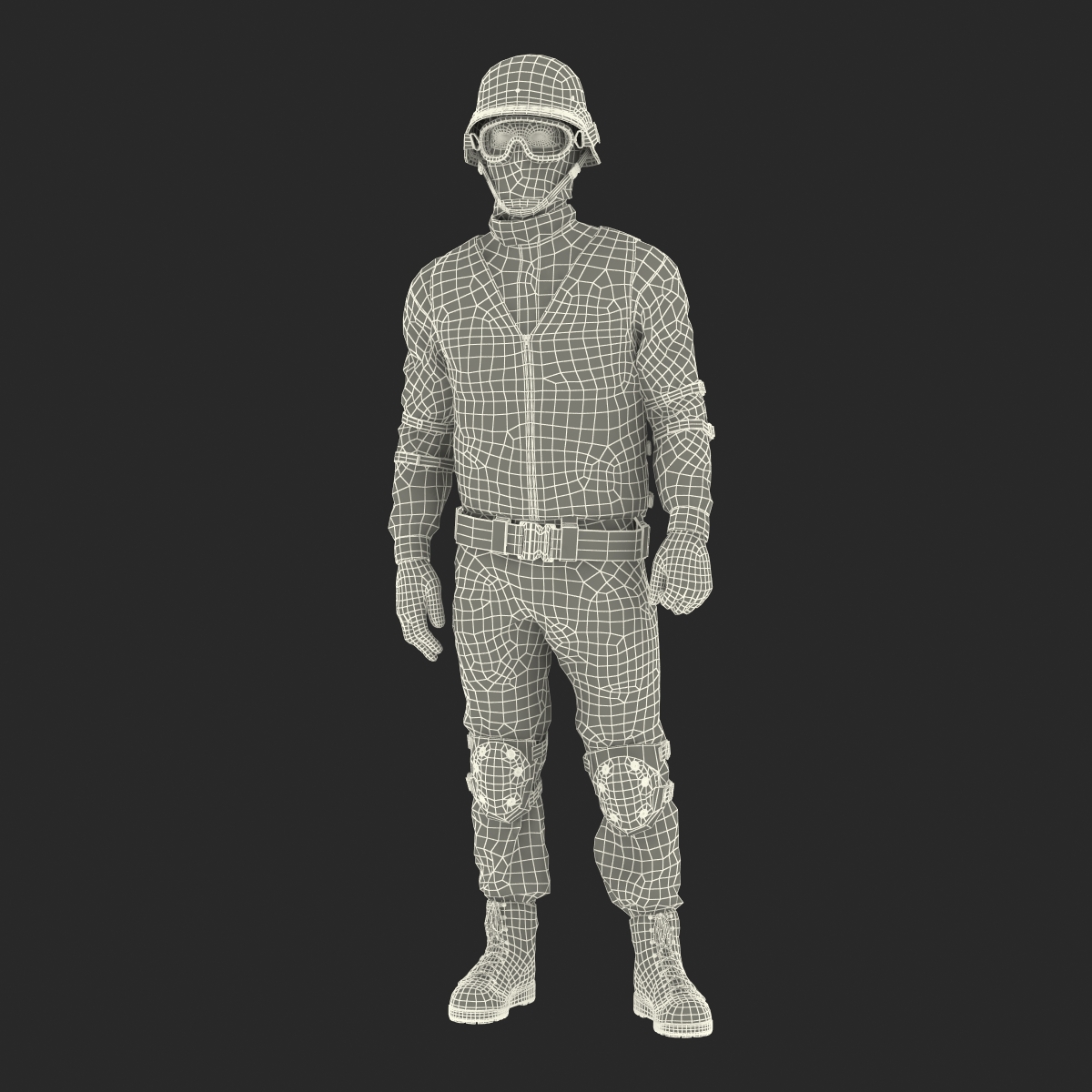 SWAT Man Rigged 2 3D