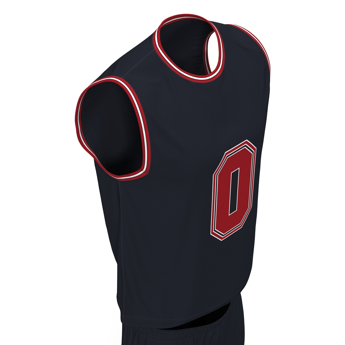 Basketball Uniform Black 3D model