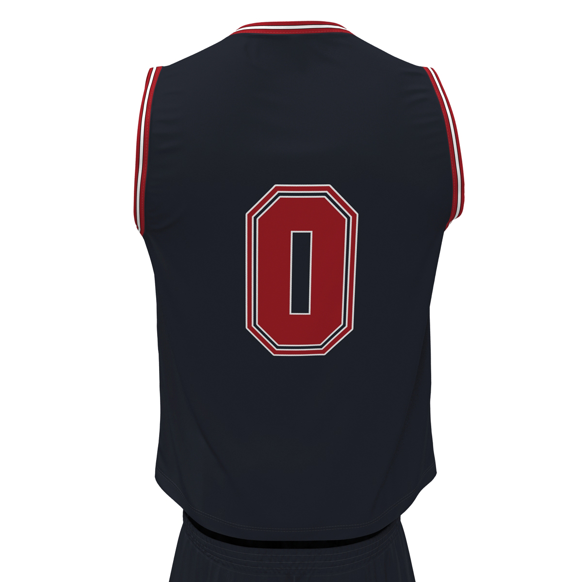 Basketball Uniform Black 3D model