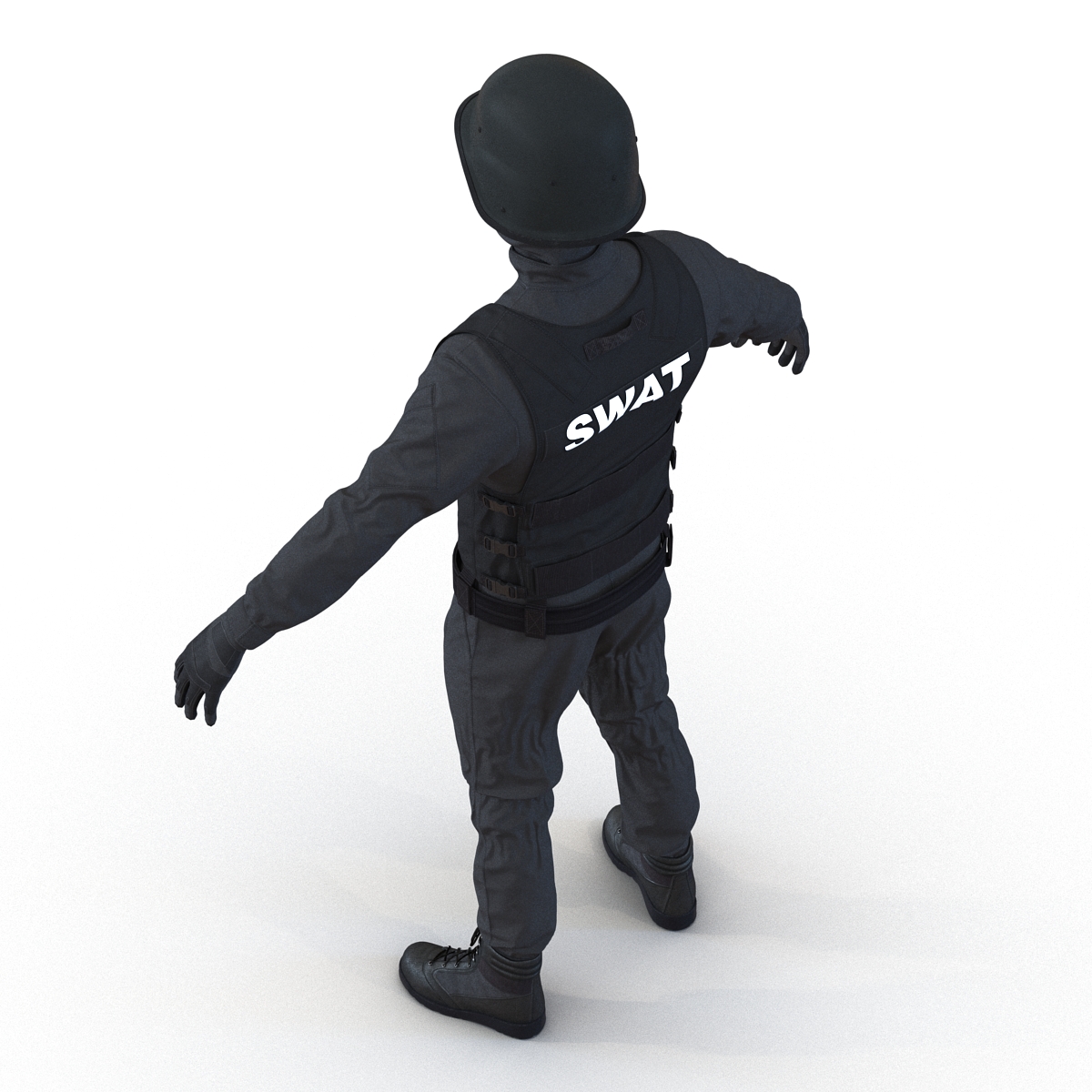 SWAT Man Rigged 3 3D