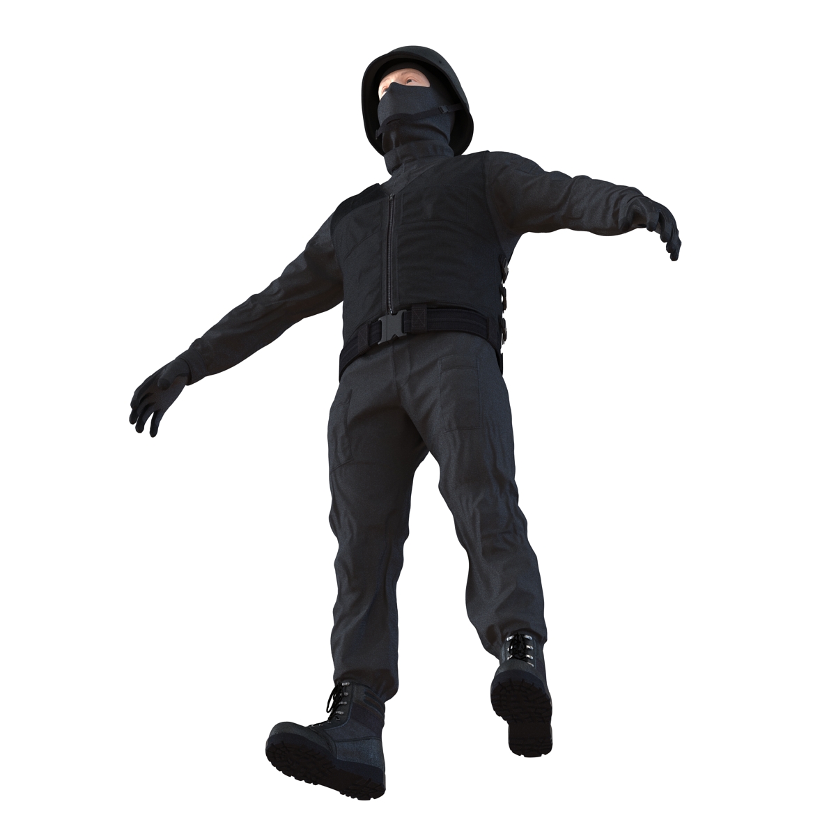 SWAT Man Rigged 3 3D