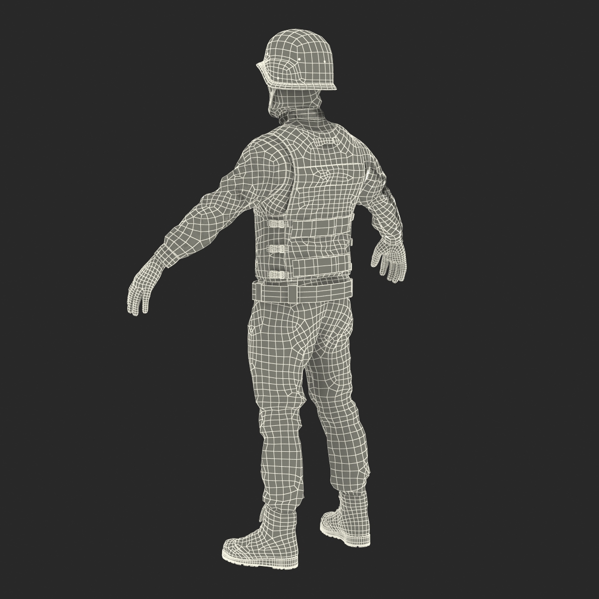 SWAT Man Rigged 3 3D