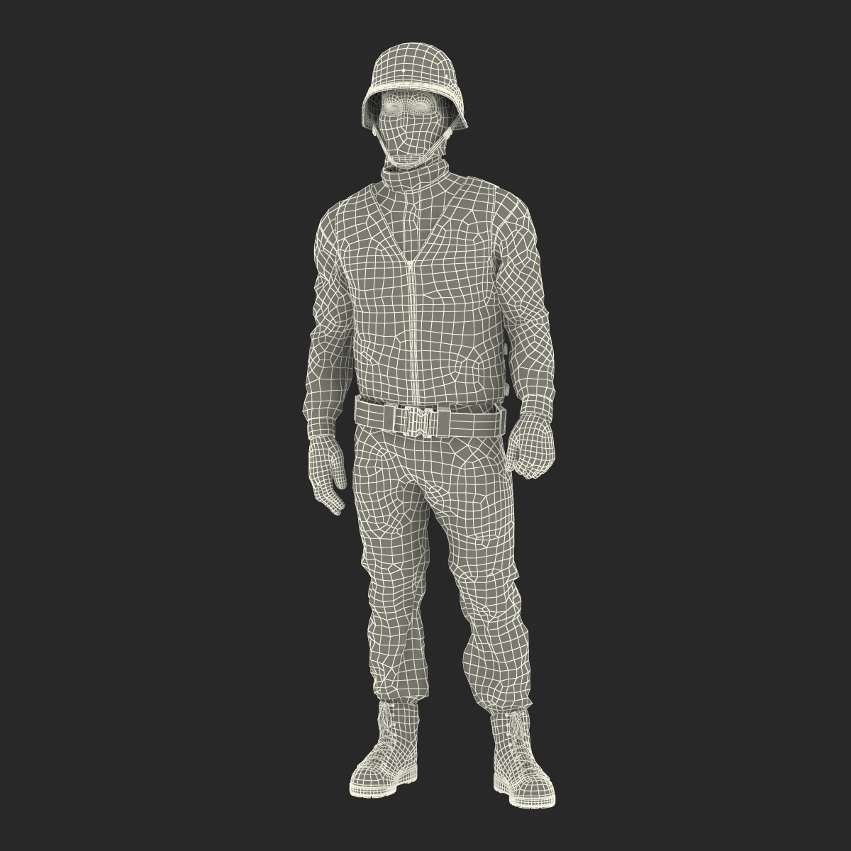 SWAT Man Rigged 3 3D