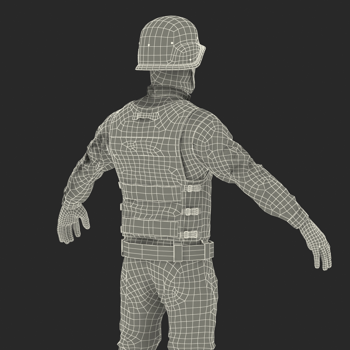 SWAT Man Rigged 3 3D