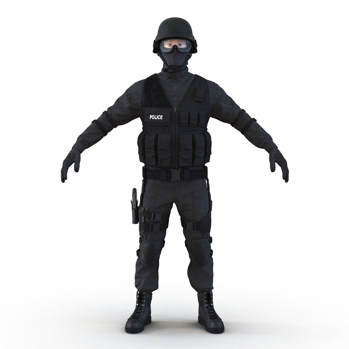 3D model SWAT Man