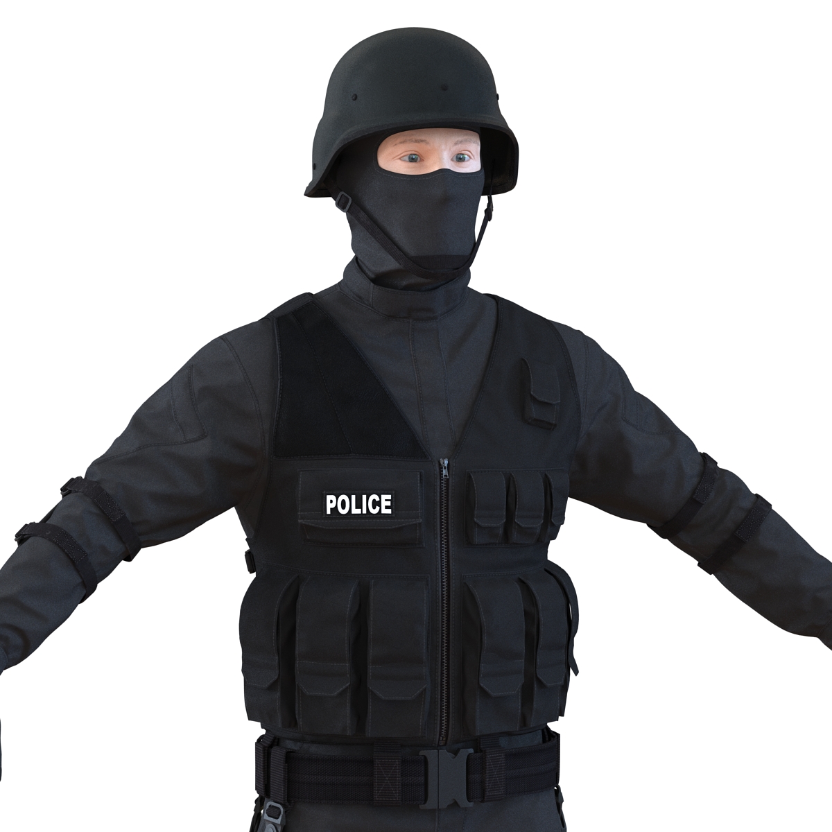 3D model SWAT Man