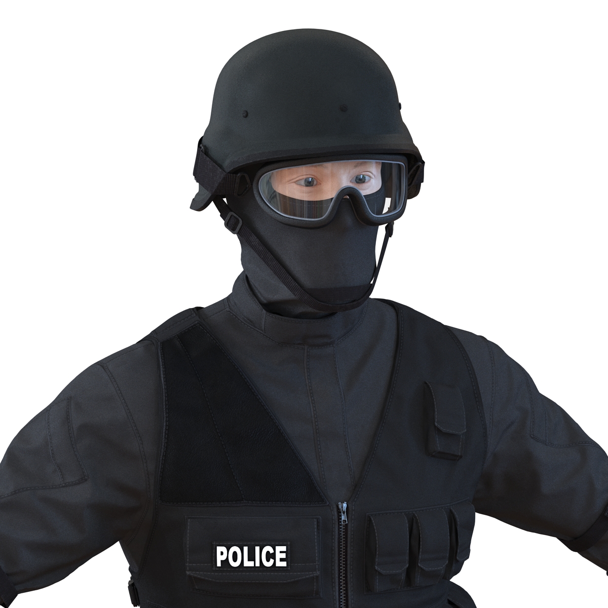 3D model SWAT Man