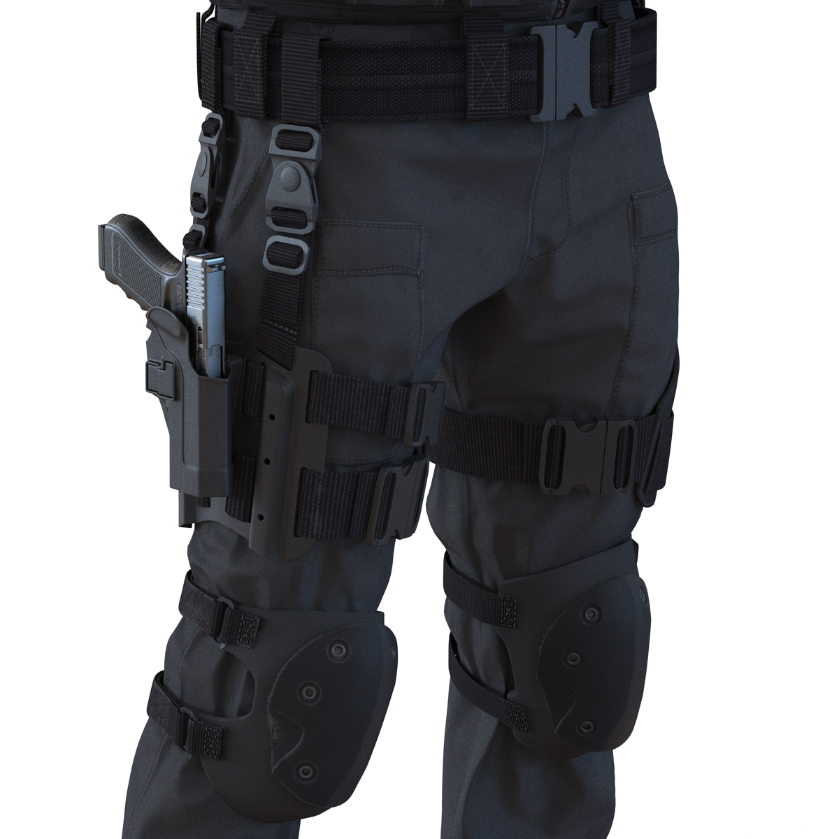 3D model SWAT Man