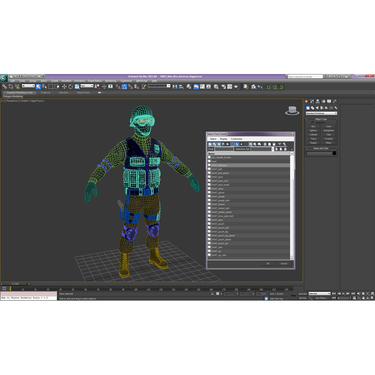 3D model SWAT Man