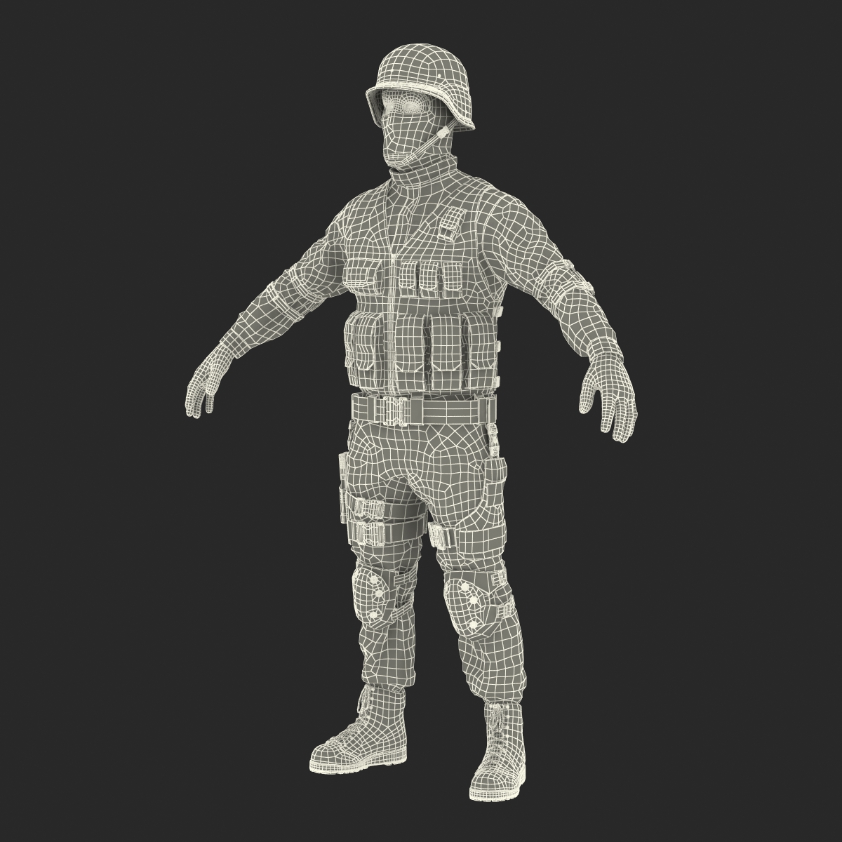 3D model SWAT Man