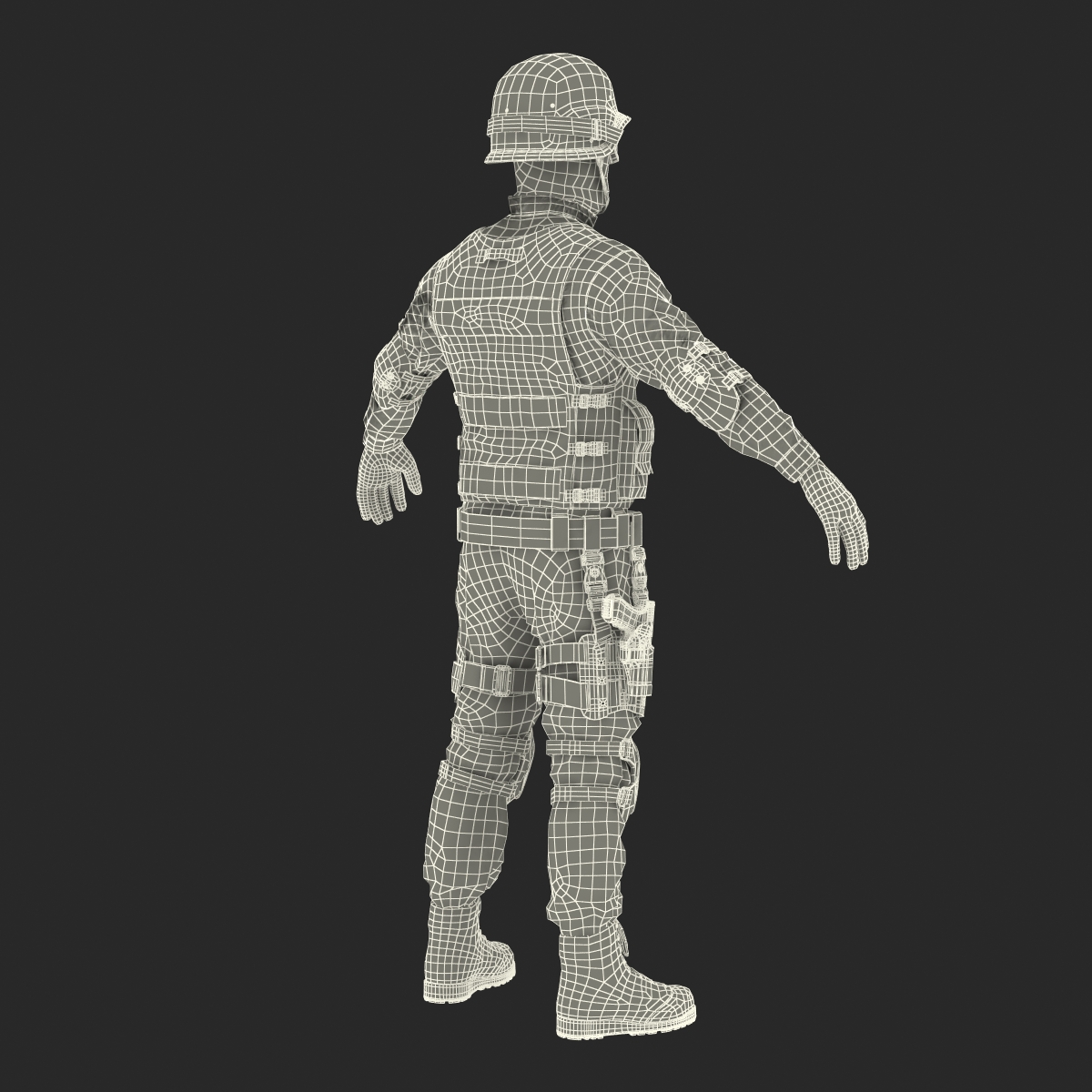 3D model SWAT Man