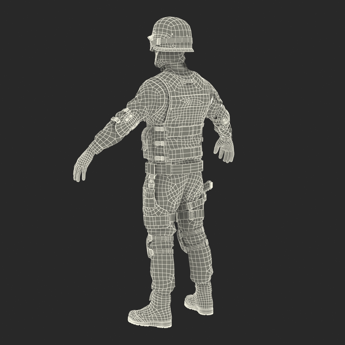 3D model SWAT Man