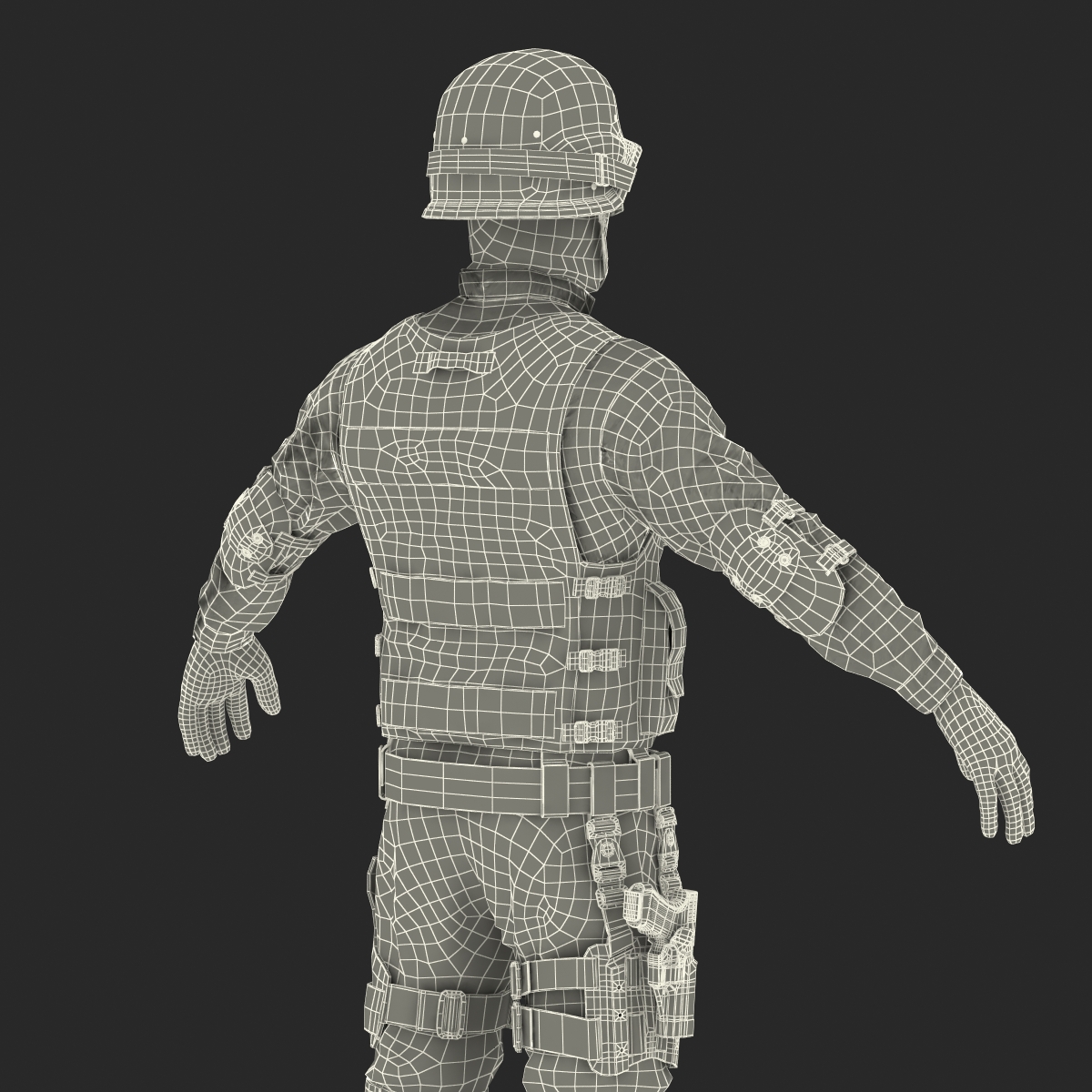 3D model SWAT Man